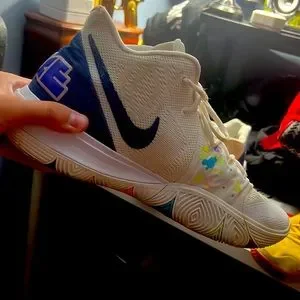 シューズ(男性用) NIKE Kyrie5 have a nike day white denim Nike Kyrie 5 White Denim Men's - AO2918-101/AO2919-101 - US